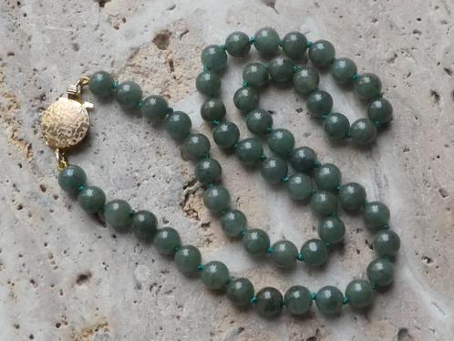 Jade collier, Sieraden, Tassen en Uiterlijk, Antieke sieraden, Ketting, Overige materialen, Met edelsteen, Verzenden