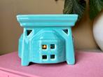 Art Deco keramiek turquoise rechaud theelicht tea stove, Ophalen of Verzenden