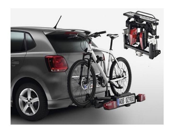 Volkswagen fietsendrager voor 2 fietsen (compact II), Auto diversen, Fietsendragers, Nieuw, Trekhaakdrager, 2 fietsen, Brede banden