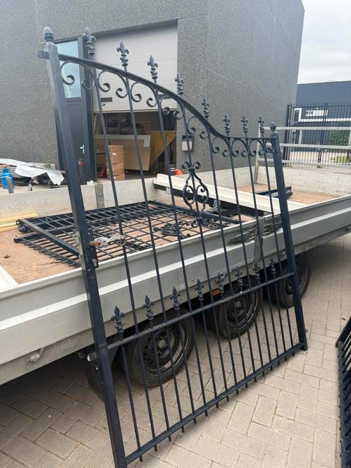 Zwaar ijzeren hekwerk, Tuin en Terras, Tuinhekken en Hekwerk, Zo goed als nieuw, IJzer, Ophalen