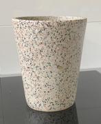 Bloempot jaren 50 vintage graniet 16 cm hoog, Ophalen of Verzenden