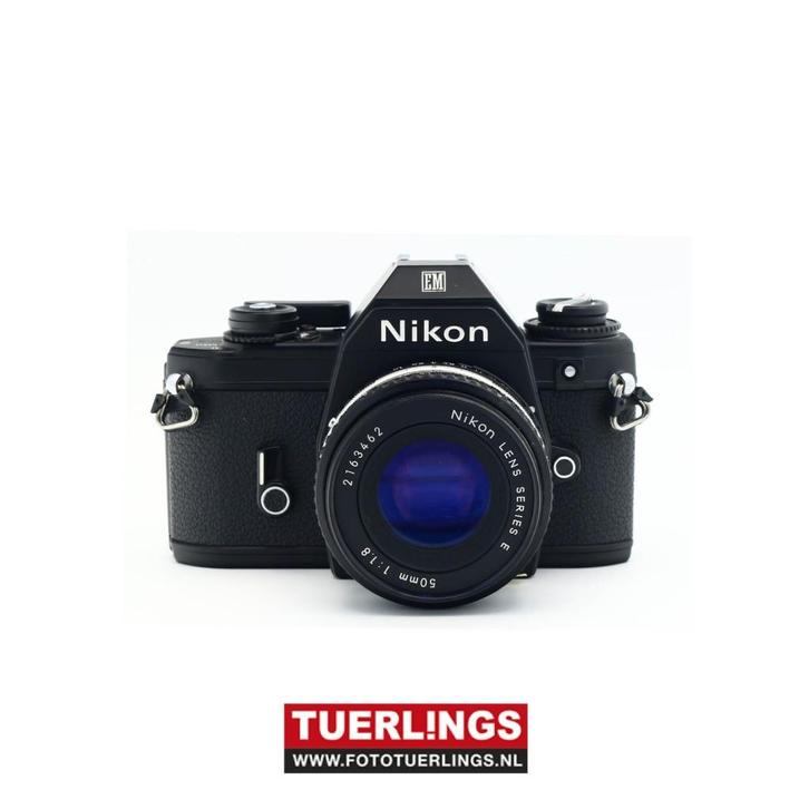 Nikon EM + Nikon 50mm 1.8 Spiegelreflex occasion, Audio, Tv en Foto, Fotocamera's Analoog, Spiegelreflex, Nikon, Ophalen of Verzenden