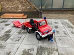 Rollytoys brandweer met 2 aanhangers en lier, Ophalen of Verzenden, Gebruikt, Trapvoertuig