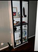 Billy Boekenkast Wit/Zwart Glas + Verlichting, Huis en Inrichting, Kasten | Vitrinekasten, Ophalen, Gebruikt, 200 cm of meer, 50 tot 100 cm