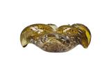 Barovier & Toso - Murano - asbak - glas - amber - zilverdeel, Antiek en Kunst, Ophalen of Verzenden