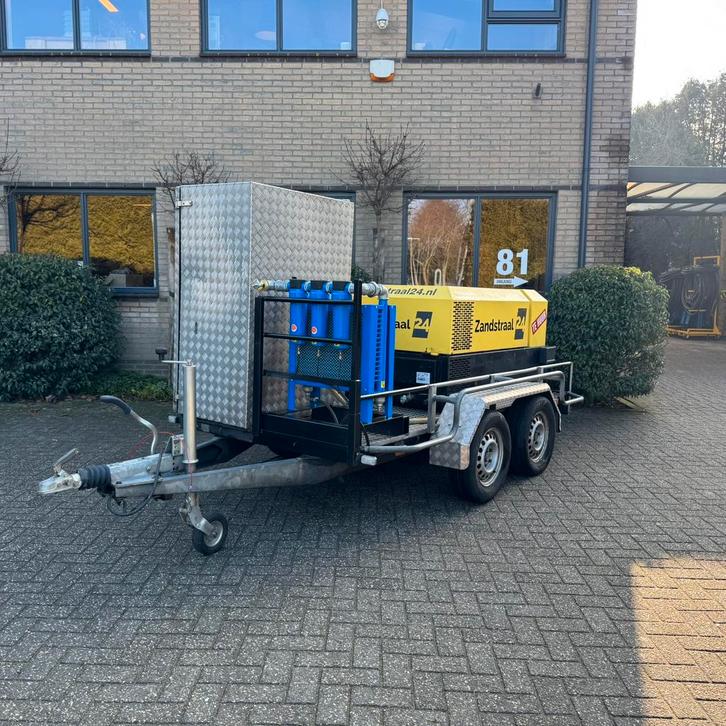 Ingersoll-rand dieselcompressor met nakoeler, Doe-het-zelf en Verbouw, Compressors, Gebruikt, 6 tot 10 bar, 100 liter of meer