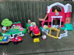 Grote set little people boerderij 2x tractor bus speelgoed, Ophalen, Zo goed als nieuw, Speelset, Met geluid