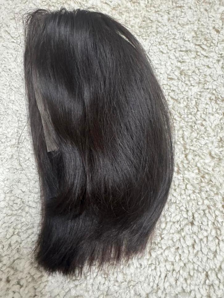 Pruik echt haar en haarstuk, Sieraden, Tassen en Uiterlijk, Uiterlijk | Haarverzorging, Zo goed als nieuw, Pruik of Haarverlenging