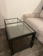 Ikea glazen tafel zwart, Ophalen, 100 tot 150 cm, 50 tot 100 cm, Zo goed als nieuw
