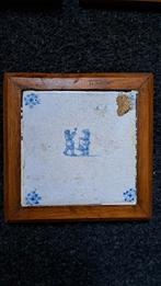 Tegel antiek Delftsblauw 17e / 18e eeuw, Antiek en Kunst, Ophalen of Verzenden