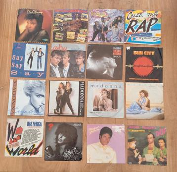 Verschillende singeltje en 3 lp's uit de jaren 80 en 90  beschikbaar voor biedingen