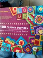 100 granny squares - Oma s vierkantjes om te haken, Breien en Haken, Ophalen of Verzenden, Zo goed als nieuw, Leonie Morgan