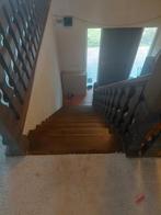 Massief Eiken Houten Trap met Balustrade, Doe-het-zelf en Verbouw, Hout en Planken, Gebruikt, Eiken, Overige typen, Ophalen of Verzenden