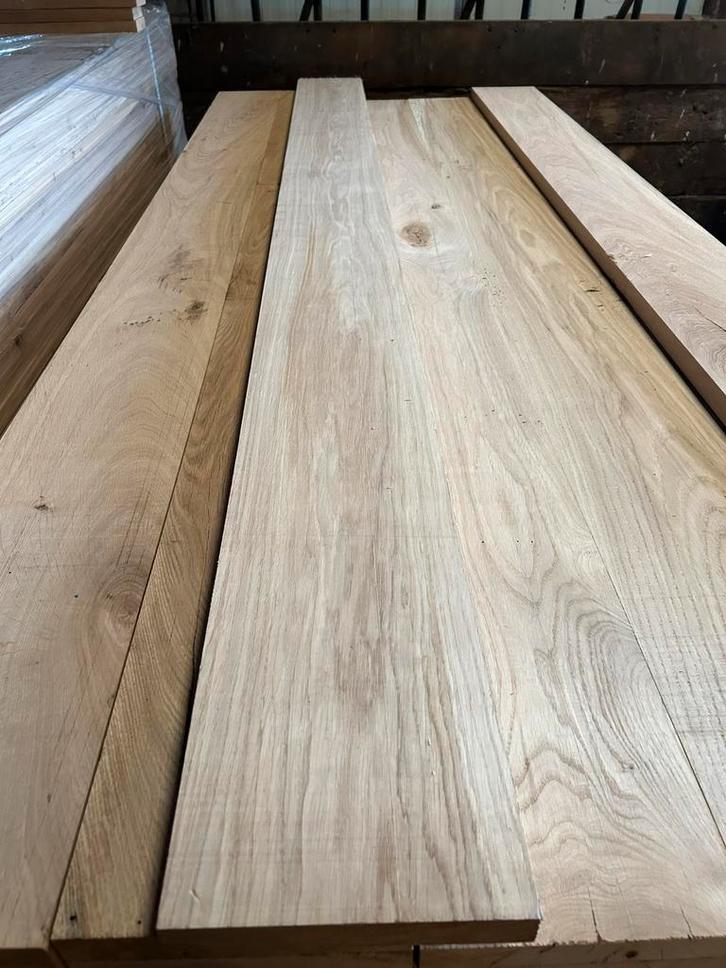 Eiken planken te koop. Geschaafd 20x2 cm. Lang 4/5 meter, Doe-het-zelf en Verbouw, Hout en Planken, Nieuw, Plank, Eiken, 300 cm of meer