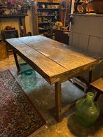 Inklapbare Rustieke Houten Tafel met IJzer, Ophalen