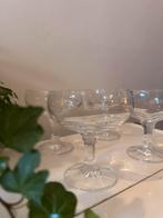 Set van 4 kristallen coupe glazen, Ophalen of Verzenden
