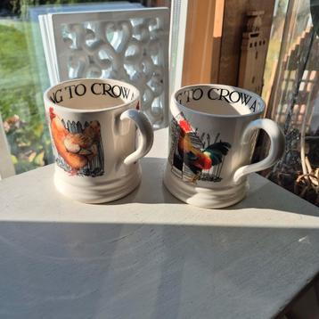 Emma Bridgewater set 2 mokken 0.5 1 /2pt Hen&Toast nieuw  beschikbaar voor biedingen