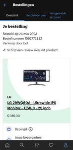 LG 29 inch UltraWide Monitor - Perfect voor Multitasking!, Computers en Software, Monitoren, Gaming, IPS, Full HD, Ophalen of Verzenden