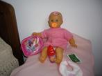 baby pop met acc  kan in bad, Ophalen of Verzenden, Zo goed als nieuw, Babypop