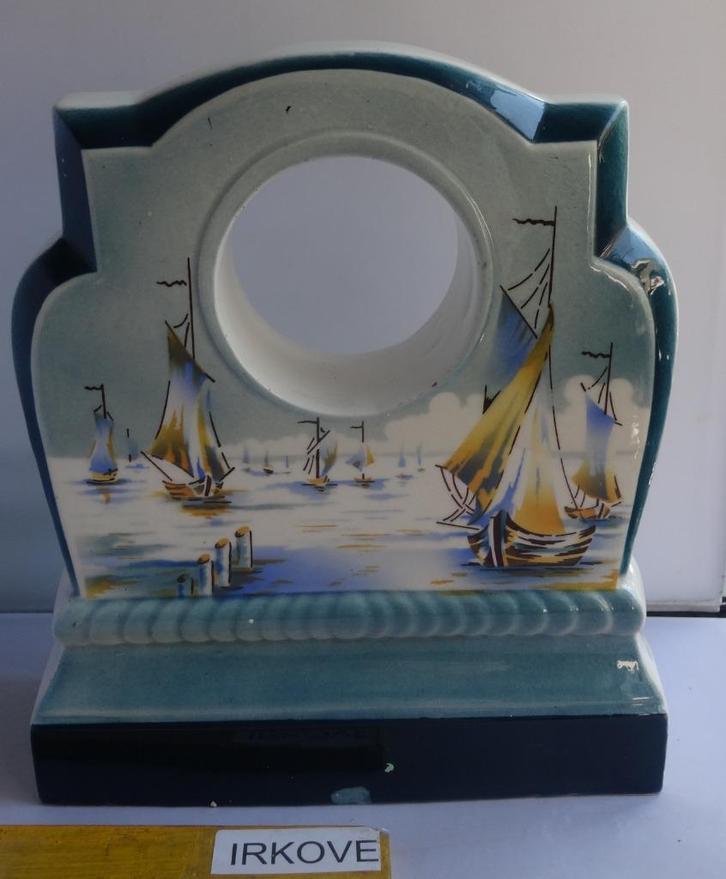 OUDE KLOK MANTEL * Keramiek *, Antiek en Kunst, Antiek | Klokken, Verzenden