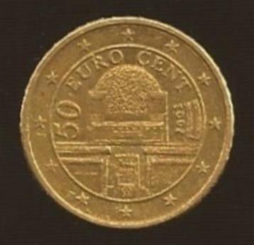 50 eurocent Oostenrijk - 2002 - Zeer mooi exemplaar.         beschikbaar voor biedingen