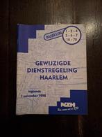 Dienstregeling Bus Lijndienst NZH Haarlem 1998, Verzenden, Zo goed als nieuw, Bus of Metro, Overige typen