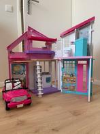 Barbie poppenhuis met auto, Ophalen, Zo goed als nieuw, Poppenhuis