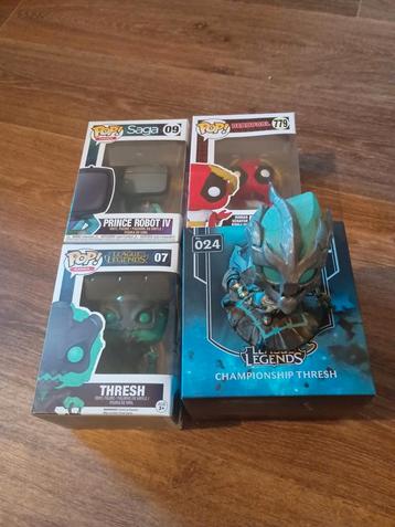 Funko Pop! Saga, Deadpool, Thresh & Championship Thresh beschikbaar voor biedingen