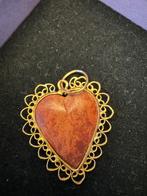 Vintage 14 karaat gouden hanger van bauxiet., Overige voorstellingen, Verzenden, Nieuw, Goud
