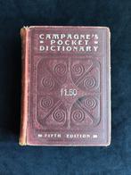 Campagne's Pocket Dictionary – Vintage/antiek woordenboek, Boeken, Woordenboeken, Ophalen, Overige uitgevers, Zo goed als nieuw