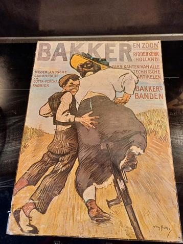 Lithofoto Bakker en zoon Bakker's banden Willy Sluiter 1916 beschikbaar voor biedingen
