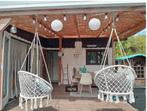 Douglas overkapping met polycarbonaat dak 400x444, Ophalen, Gebruikt