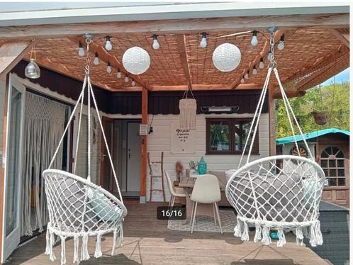 Douglas overkapping met polycarbonaat dak 400x444, Tuin en Terras, Overkappingen, Gebruikt, Ophalen