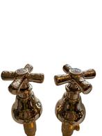 Set 4 draaiknoppen Goud met decor. Nieuw, Doe-het-zelf en Verbouw, Sanitair, Ophalen of Verzenden, Nieuw, Kraan