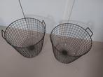 2 stuks metalen (decoratieve/aardappel) manden, Huis en Inrichting, Woonaccessoires | Schalen en Manden, Ophalen, Overige materialen