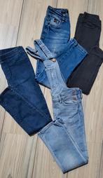 Broek tuinpak spijkerbroeken 122 128, Ophalen of Verzenden, Zo goed als nieuw, Maat 128