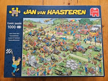 Jan van Haasteren - Grasmaaierrace / Laden Mower Race 1000 p beschikbaar voor biedingen