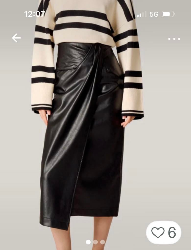 Vegan leren rok shoeby, Overige typen, Zwart, Nieuw, Ophalen of Verzenden