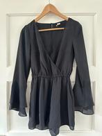 Zwarte nette jumpsuit lange mouwen kort broekje maat 36, Zwart, Ophalen of Verzenden, Maat 36 (S), Onbekend