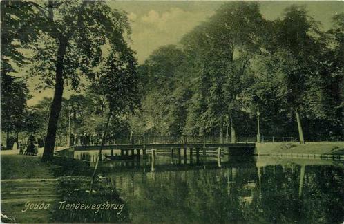 (380-841-015) Gouda Tiendewegsbrug, Verzamelen, Ansichtkaarten | Nederland, Zuid-Holland, Verzenden