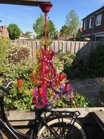 Kroonluchter kunststof met vele kleuren en 5 armen, Ophalen, Zo goed als nieuw, Kunststof