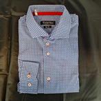 Heren overhemd lange mouw, shirt, Claude Vigo, XL, Blauw, Claude Vigo, Ophalen of Verzenden, Zo goed als nieuw