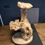 Mooie bijzettafel teak 49cm, Minder dan 55 cm, Vierkant, Ophalen of Verzenden, Zo goed als nieuw
