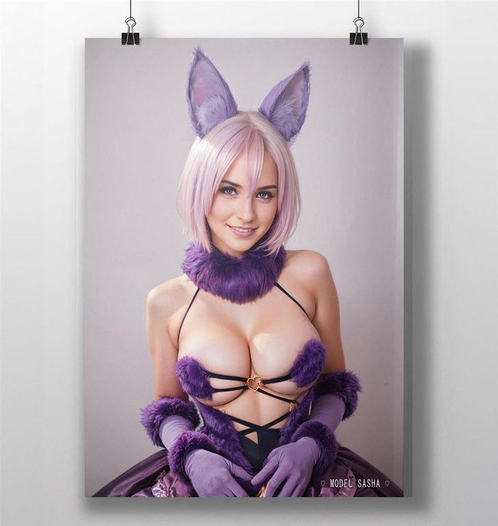 Cosplay Fantasy Grote Sexy Model Lingerie Poster model sasha, Verzamelen, Posters, Nieuw, Film en Tv, A1 t/m A3, Ophalen of Verzenden