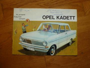 Brochure Opel A Kadett 1962 beschikbaar voor biedingen