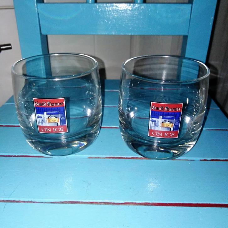 Grand Marnier on Ice set van 2 stuks, Verzamelen, Glas en Borrelglaasjes, Zo goed als nieuw, Overige typen, Ophalen