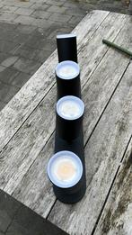 Hue fugato 4 spots zwart white color ambiance, Gebruikt, Metaal of Aluminium, Ophalen of Verzenden, Led
