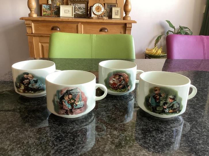 Soepkommen, porselein, mok, Royco, Villeroy, Boch, vintage, Huis en Inrichting, Keuken | Servies, Ophalen