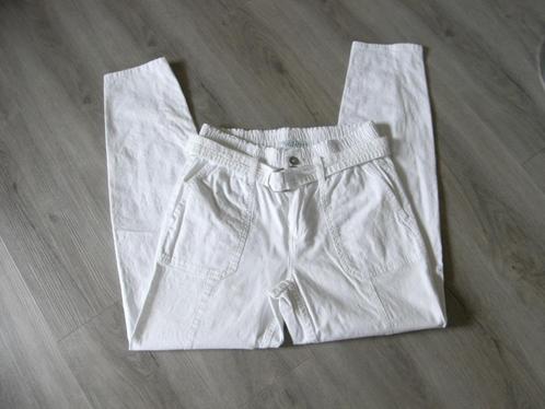 RED BUTTON offwhite broek linnenlook mt 36 past 38, NIEUW!, Kleding | Dames, Broeken en Pantalons, Nieuw, Maat 36 (S), Wit, Lang