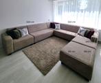 Hoekbank / U bank beige 330*310*220 + 3 kussens, Ophalen, Gebruikt, Hoekbank, 300 cm of meer